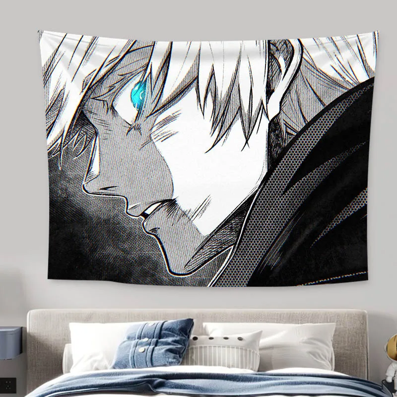 Satoru Gojo Tapestry Background Cloth cool Wall Hanging Cloth Decoration Jujutsu Kaisen Dormitory Bedroom Aesthetic Room Decor
Satoru Gojo Tapestry Background Cloth cool Wall Hanging Cloth Decoration Jujutsu Kaisen Dormitory Bedroom Aesthetic Room Decor