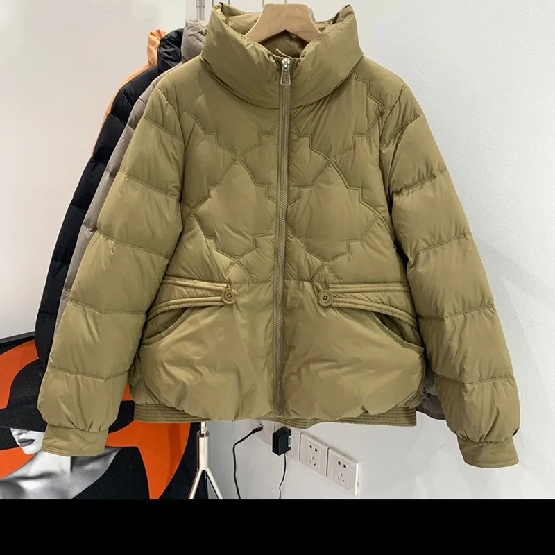 2023 Women Ultralight White Duck Down Jacket Oversized Stand Collar Autumn Winter Outwear Korean Style Top New Puffer Jacket
2023 Women Ultralight White Duck Down Jacket Oversized Stand Collar Autumn Winter Outwear Korean Style Top New Puffer Jacket