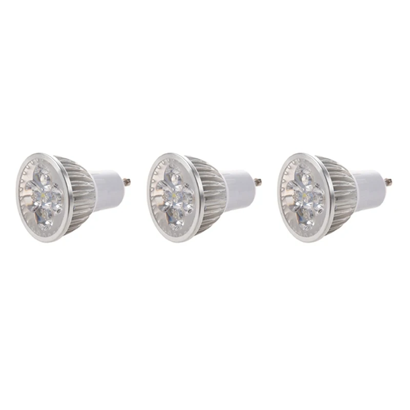 

3X 4 LED GU10 Light Bulb 4W Cold White 85-265V