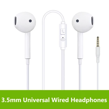 Universal 3.5mm Wire In-Ear Headphones Bass Stereo Sports Earphone Music Headset With Microphone for Samsung Huawei iPhone 6 5