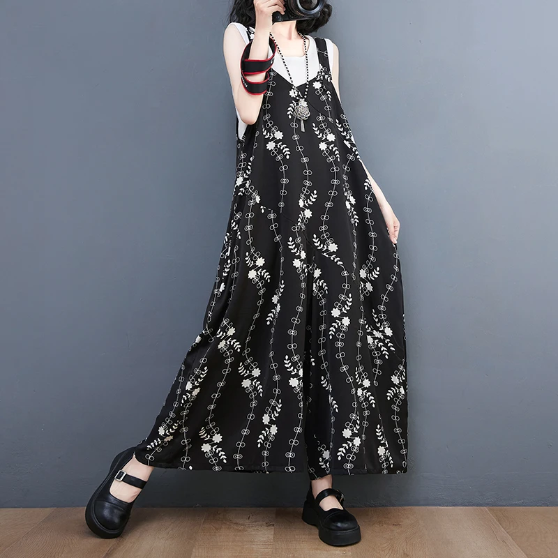 Holiday Outdoor Travel Style Beach Casual Jumpsuits Lady Wide Leg Pants Print Floral Thin Soft Loose Cozy Women Summer Rompers
Holiday Outdoor Travel Style Beach Casual Jumpsuits Lady Wide Leg Pants Print Floral Thin Soft Loose Cozy Women Summer Rompers