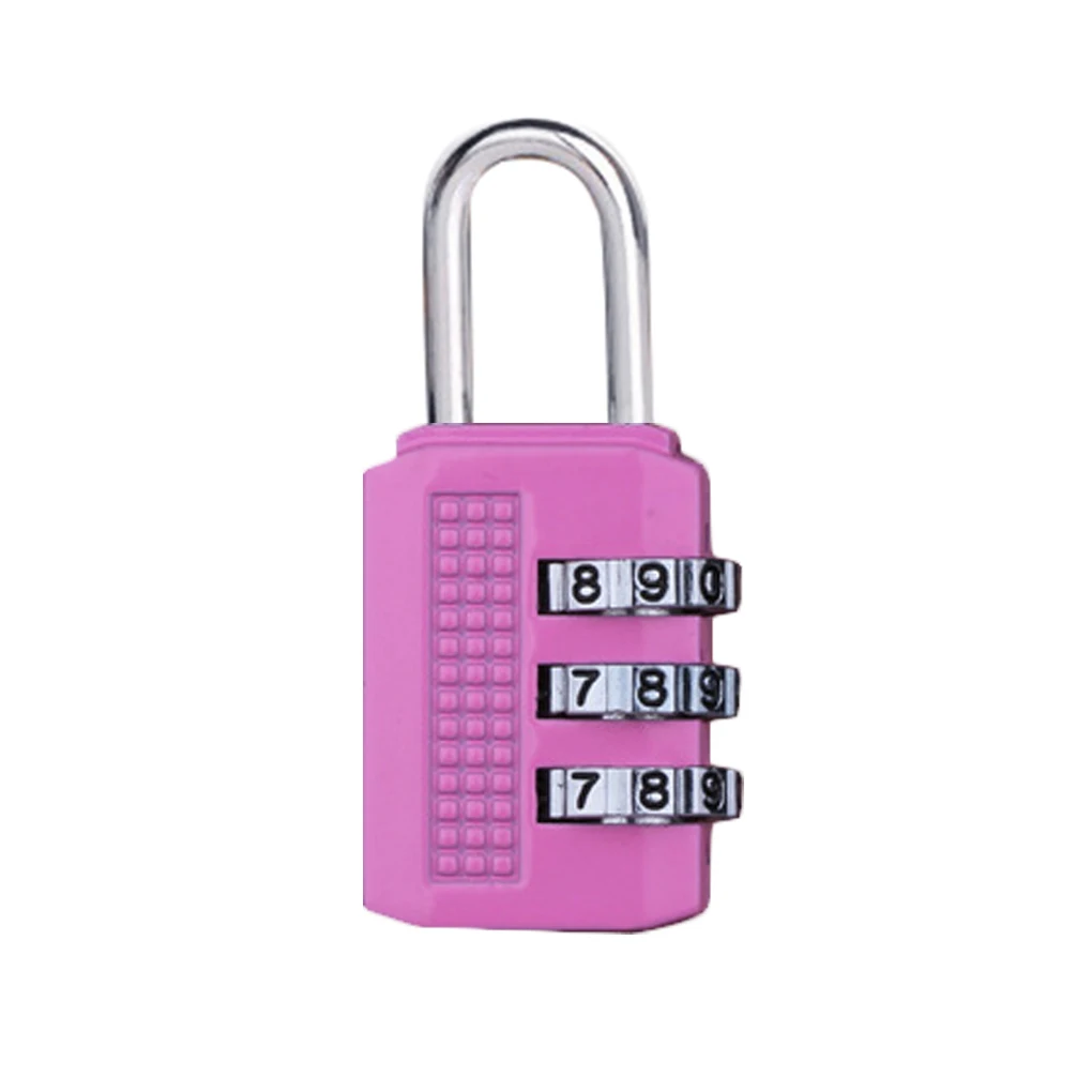 

3 Digit Combination Password Lock Zinc Alloy Security Lock Suitcase Luggage Coded Lock Cabinet Locker Padlock