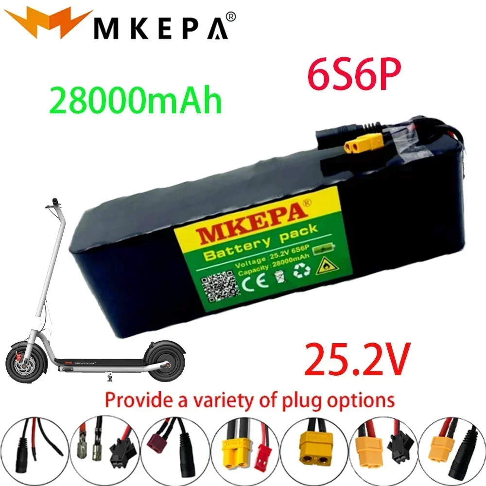 MKEPA 25.2V 18650 lithium battery pack, 6S6P 28000mAh, suitable for electric motorcycles, scooters, wheelchairs, and 40ABMS
MKEPA 25.2V 18650 lithium battery pack, 6S6P 28000mAh, suitable for electric motorcycles, scooters, wheelchairs, and 40ABMS