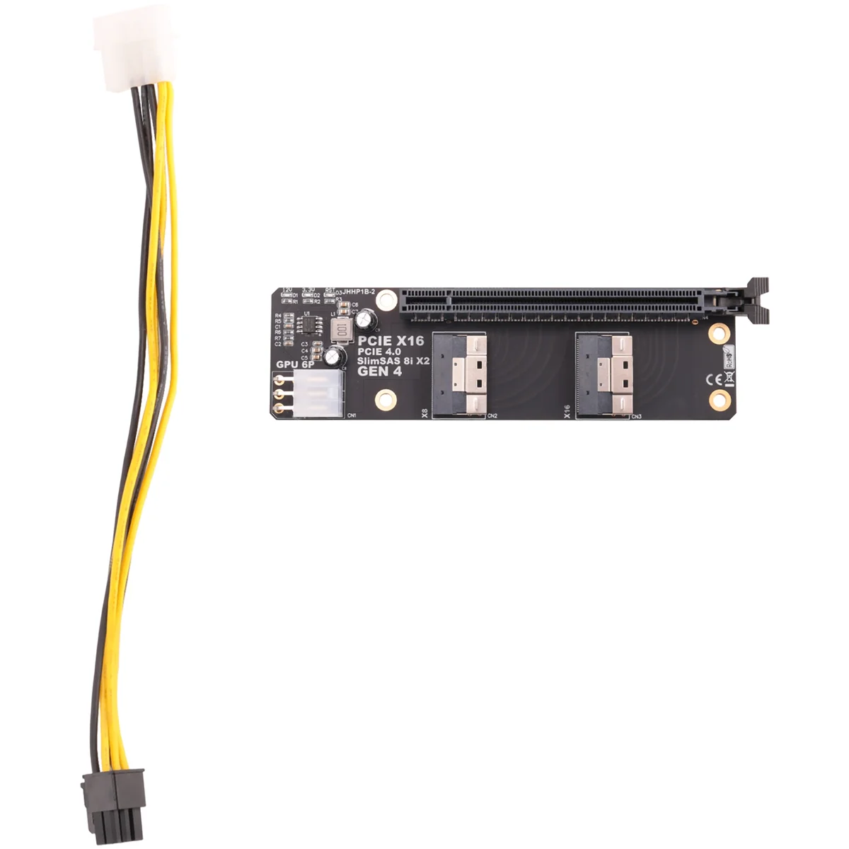 

2 порта Gen4, плата адаптера SlimSAS 8I X2 на PCIE 4,0 X16 для сетевой карты, видеокарты, карта захвата