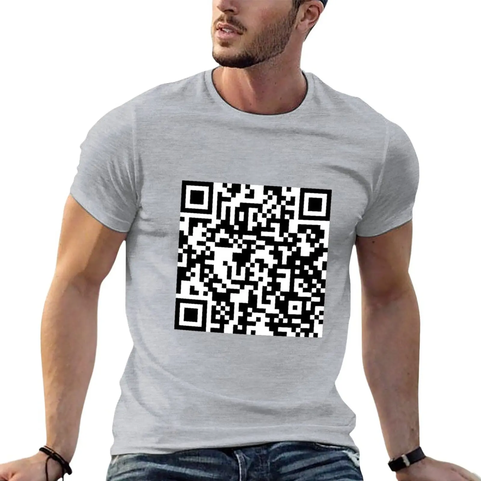 Rick Roll QR Code Large T-Shirt custom t shirt korean fashion Anime t-shirt plus size t shirts plain t shirts men
Rick Roll QR Code Large T-Shirt custom t shirt korean fashion Anime t-shirt plus size t shirts plain t shirts men