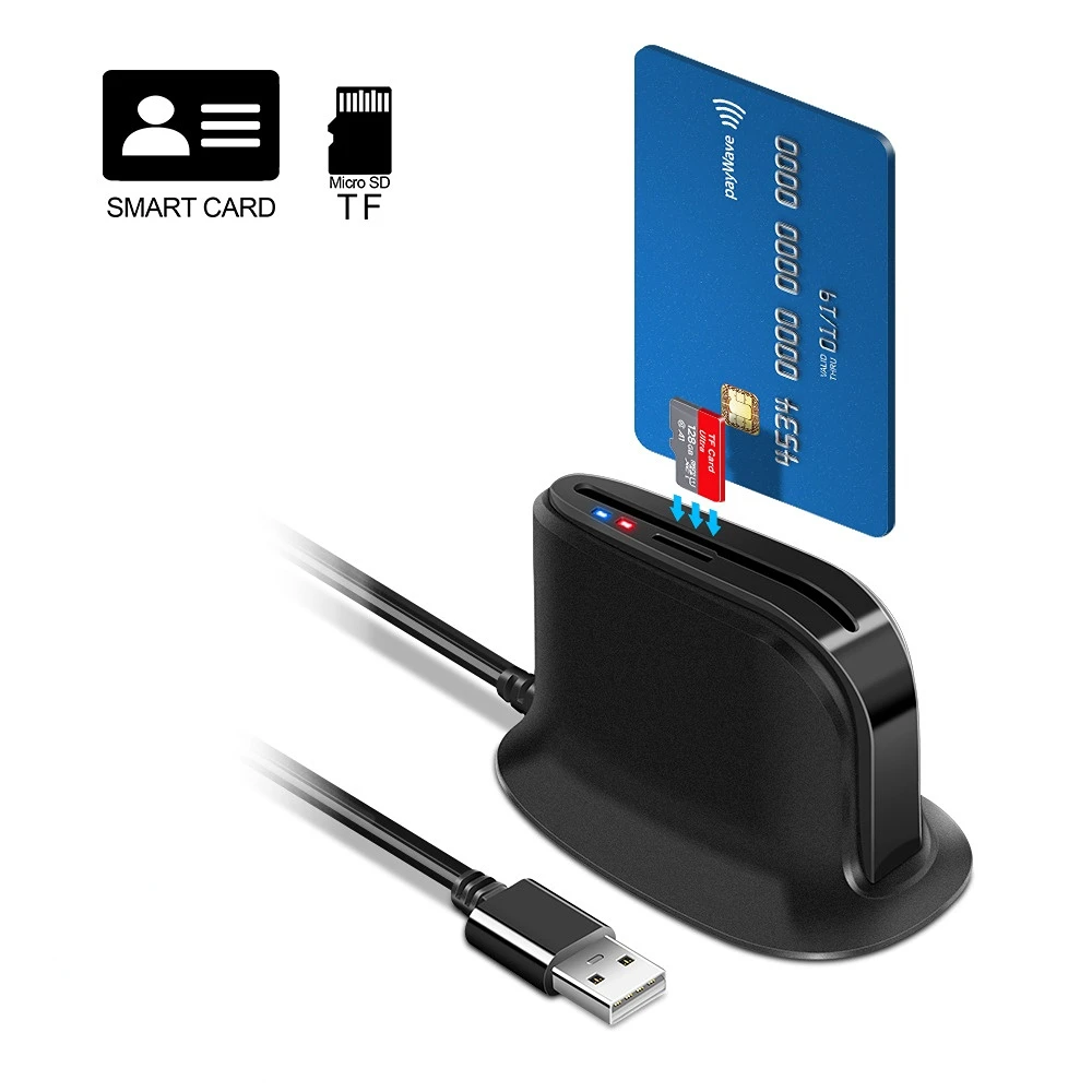 Rocketek ISO 7816 USB 2.0 SIM Smart Universal ID Card Slot Reader for Bank Card ATM IC/ID CAC TF Cardreaders Adapter Memory Card
Rocketek ISO 7816 USB 2.0 SIM Smart Universal ID Card Slot Reader for Bank Card ATM IC/ID CAC TF Cardreaders Adapter Memory Card