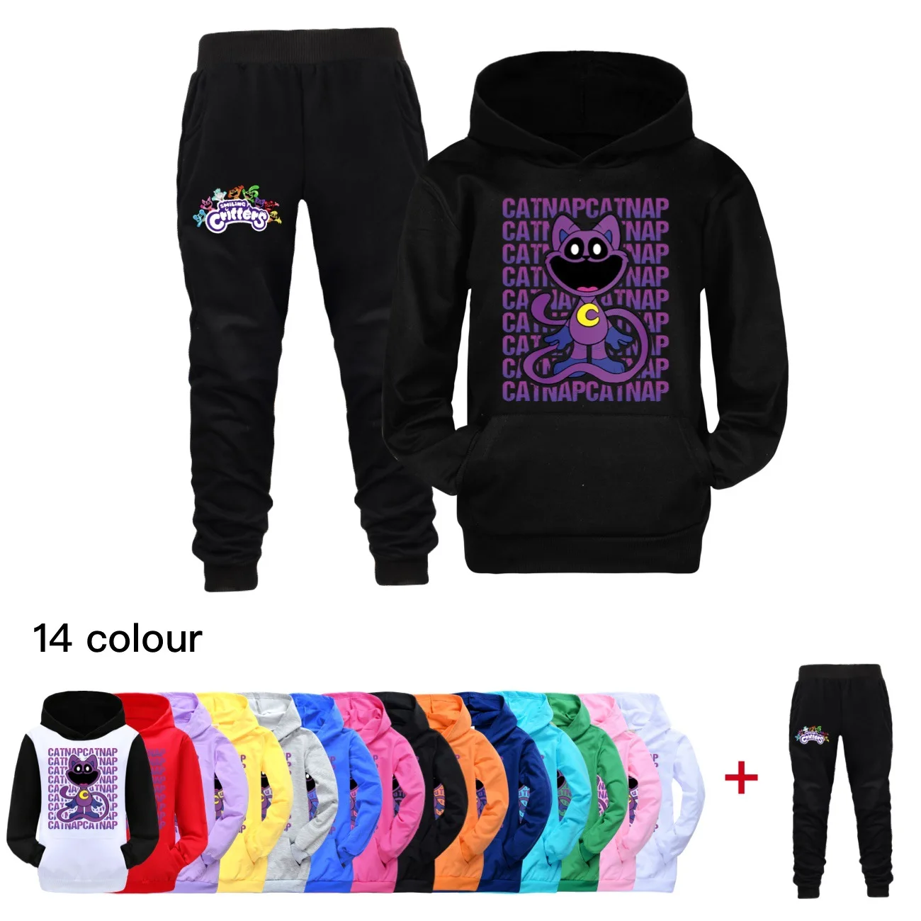 New Smiling Critters Hoodie Kids Critters Sonrientes Clothes Baby Girls Hooded Sweatshirt Jogging Pants 2pcs Suits Boys Clothing
New Smiling Critters Hoodie Kids Critters Sonrientes Clothes Baby Girls Hooded Sweatshirt Jogging Pants 2pcs Suits Boys Clothing