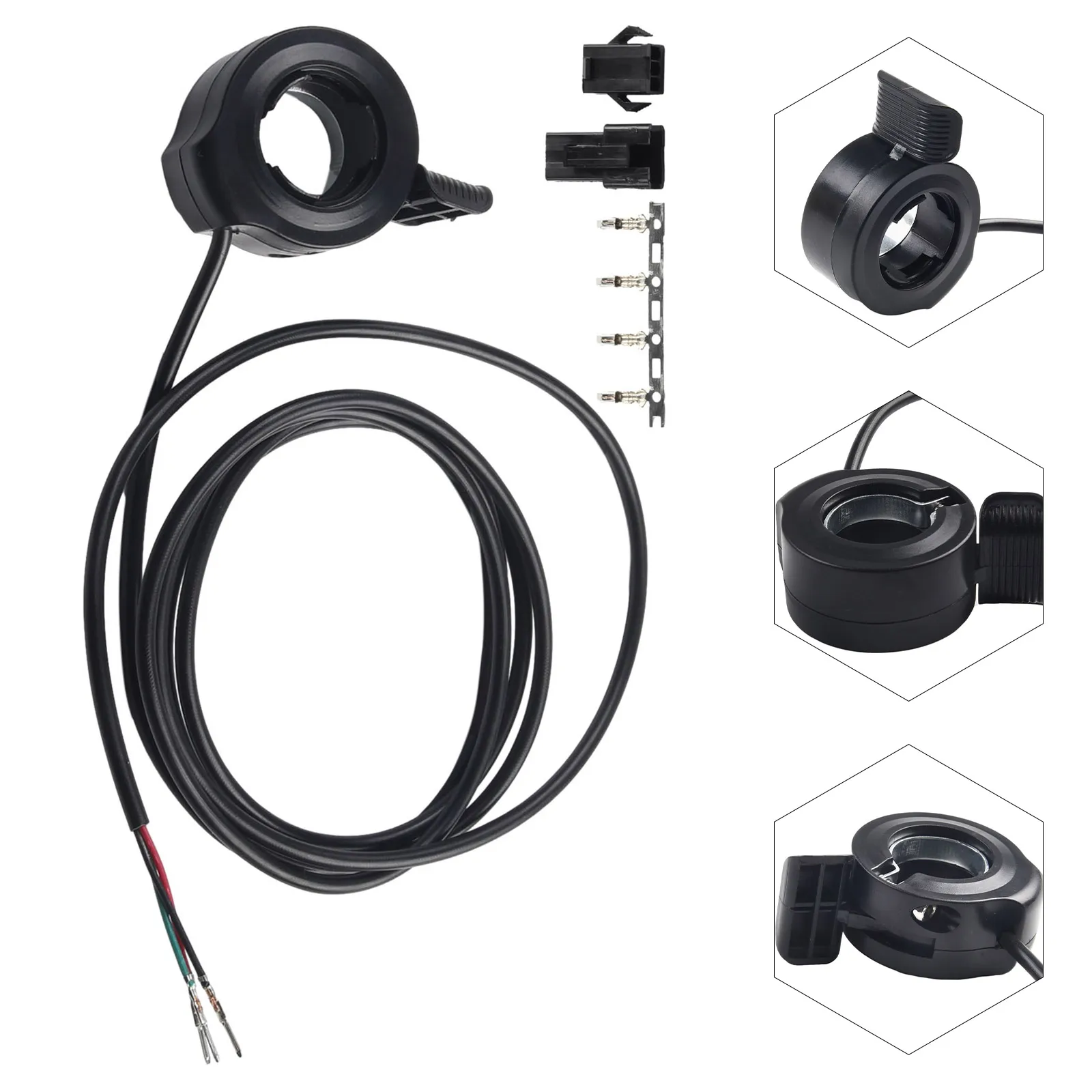 24/36/48/60/72V Three-wire Electric Scooter Thumb Throttle Electric Bike Thumb Throttle Ebike E-Motorcycle Right Or Left Hand
24/36/48/60/72V Three-wire Electric Scooter Thumb Throttle Electric Bike Thumb Throttle Ebike E-Motorcycle Right Or Left Hand