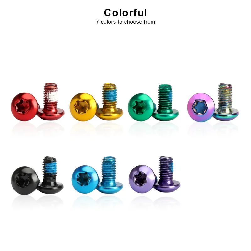 Description Picture 3 of item12pcs Bicycle Disc Brake Rotor Torx Bolts T25 M5x9mm Stainless Steel Road Bike Fixing Screws Colorful Cycling Accessory MTB Part
