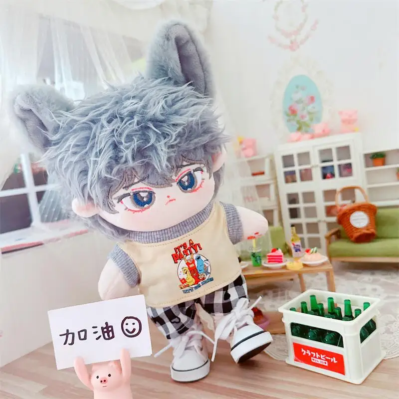 1 Set for 20cm Idol Boy Star Dolls Cartoon Vest Clothes Shorts Set Customization Clothes Toys Cotton Plushies Toys Fans Gift
1 Set for 20cm Idol Boy Star Dolls Cartoon Vest Clothes Shorts Set Customization Clothes Toys Cotton Plushies Toys Fans Gift