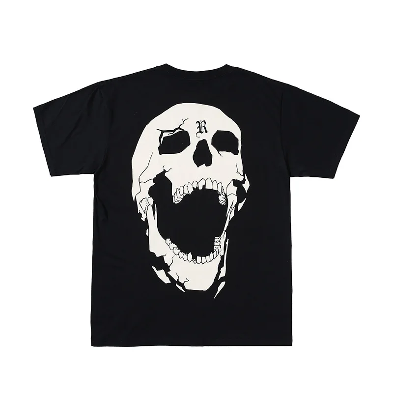 Trendy REVENGE High Street Hip Hop Fragmented Skull English Printed Round Neck Short Sleeve Loose Street T-shirt Summer
Trendy REVENGE High Street Hip Hop Fragmented Skull English Printed Round Neck Short Sleeve Loose Street T-shirt Summer