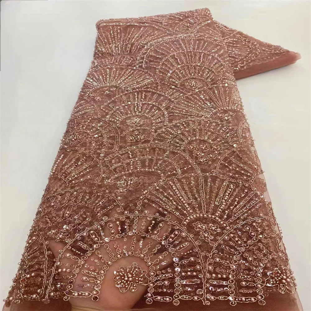 African Lace Sequins Tulle Lace Fabric 2024 High Quality French Luxury Beaded Lace Fabric For Bridal Wedding Dress xz-350
African Lace Sequins Tulle Lace Fabric 2024 High Quality French Luxury Beaded Lace Fabric For Bridal Wedding Dress xz-350