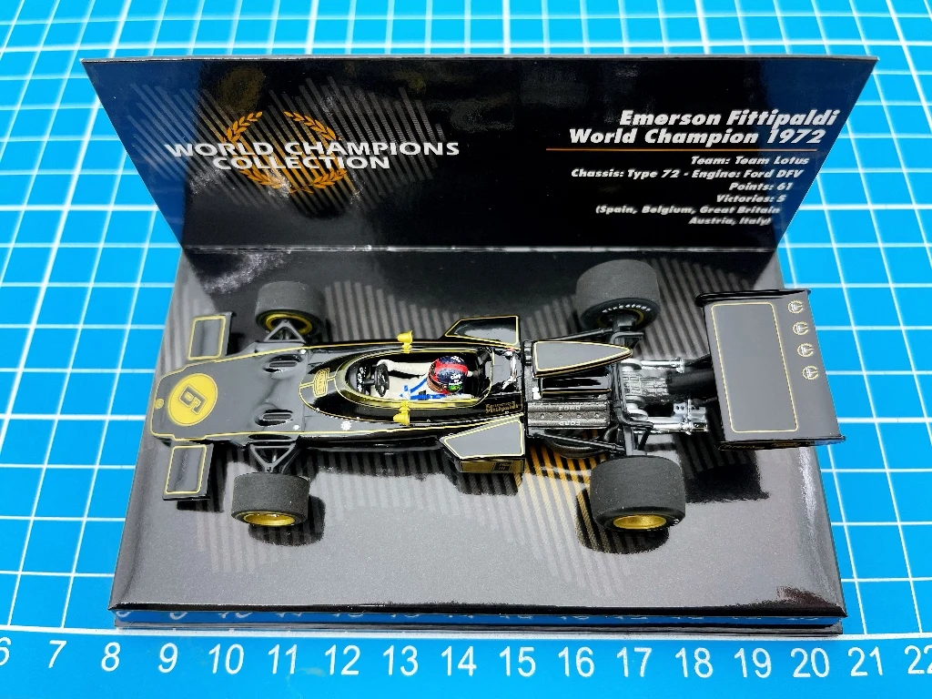 Миниатюрная модель автомобиля в масштабе 1:43 F1 72 1972 Fittipaldi Специальный выпуск Ограниченная серия резиновая металлическая статическая модель автомобиля игрушка подарок
Миниатюрная модель автомобиля в масштабе 1:43 F1 72 1972 Fittipaldi Специальный выпуск Ограниченная серия резиновая металлическая статическая модель автомобиля игрушка подарок