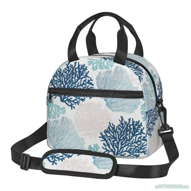 Summer Coastal Coral Branch Thermal Insulated Lunch Box for Work School Picnic Beach Food Bags Women Resuable Cooler Bento Bag
Summer Coastal Coral Branch Thermal Insulated Lunch Box for Work School Picnic Beach Food Bags Women Resuable Cooler Bento Bag