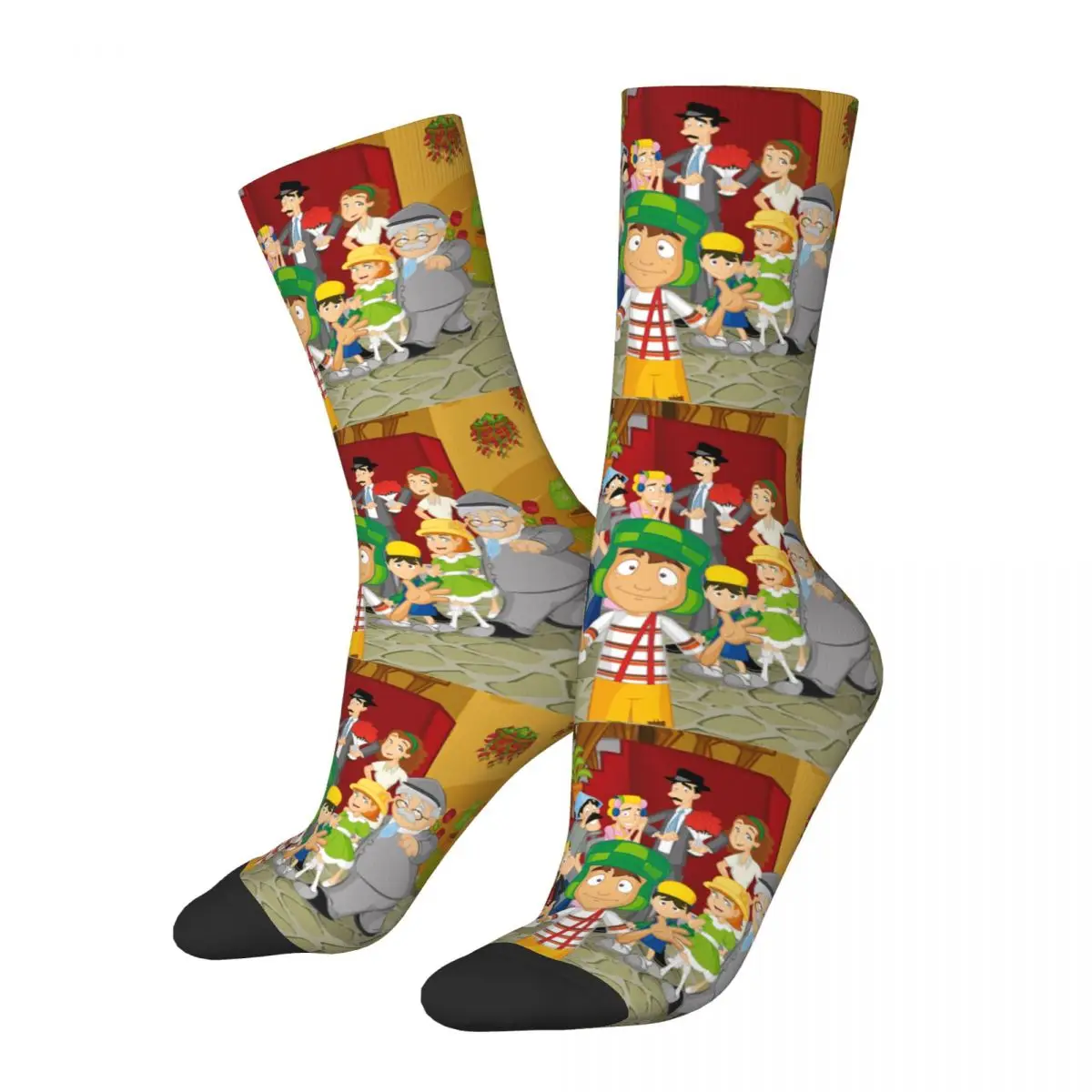 

Винтажные Семейные сумасшедшие мужские Компрессионные носки в стиле хип-хоп унисекс El Chavo animado Harajuku бесшовные забавные Новые счастливые с принтом
