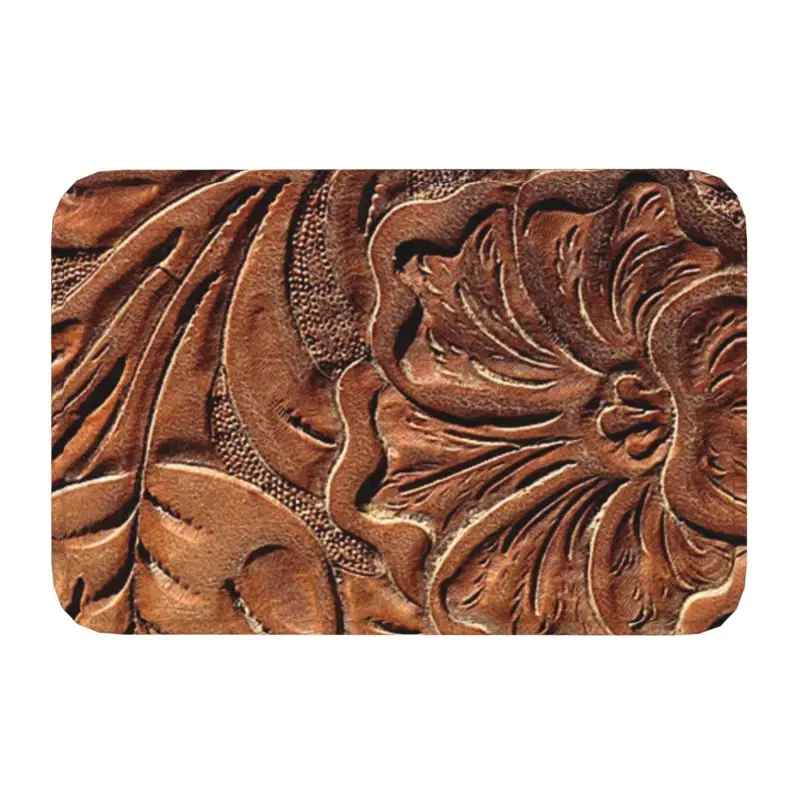 Vintage Worn Tooled Leather Pattern Doormat Entrance Kitchen Bathroom Door Floor Mats Vintage Floral Textures Bedroom Carpet Rug
Vintage Worn Tooled Leather Pattern Doormat Entrance Kitchen Bathroom Door Floor Mats Vintage Floral Textures Bedroom Carpet Rug