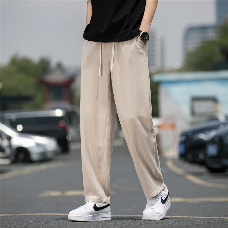 Spring and Autumn New Cotton Hemp Casual Pants Men Slim 100 Matching Trousers Loose Straight Leg Pants
Spring and Autumn New Cotton Hemp Casual Pants Men Slim 100 Matching Trousers Loose Straight Leg Pants