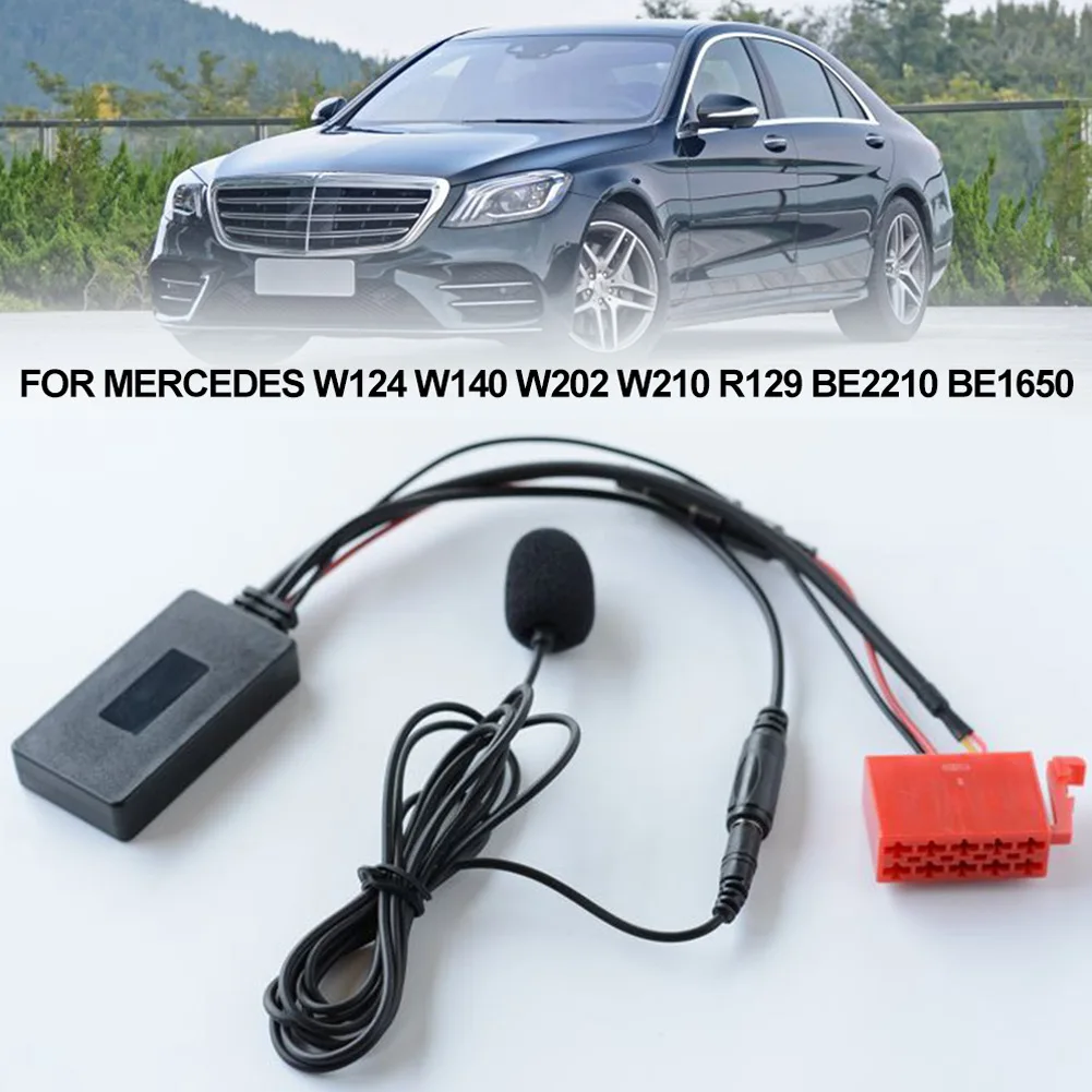 

Car Wireless Bluetooth Adapter Music AUX Receiver Module With Mic For Mercedes-Benz W124 W140 W202 W210 R129 BE2210 BE1650