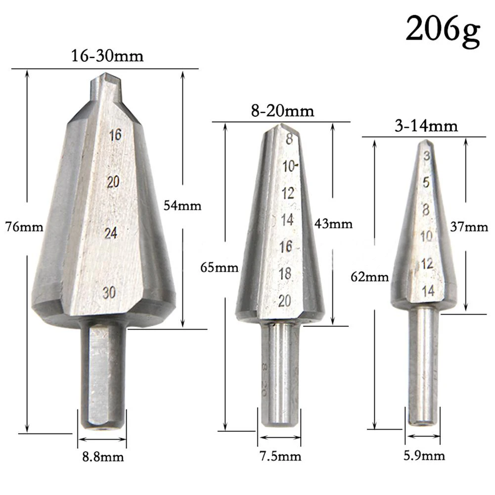 6/8/10mm Shank Umbrella Chamfer Drill HSS Taper Drill Bit Cone Cutter For Drilling 16-30mm 8-20mm 3-14mm Power Tool Accessories
6/8/10mm Shank Umbrella Chamfer Drill HSS Taper Drill Bit Cone Cutter For Drilling 16-30mm 8-20mm 3-14mm Power Tool Accessories