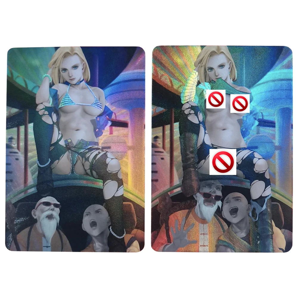 2Pcs/set Dragon Ball Android 18 Refraction Flash Card ACG Kawaii Classic Anime Game Collection Cards Gift Toys
2Pcs/set Dragon Ball Android 18 Refraction Flash Card ACG Kawaii Classic Anime Game Collection Cards Gift Toys