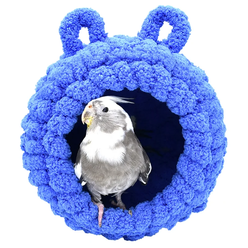 

Bird Cage nest winter warm parrot house hideaway huts for birds warm hammock tent hut cage hanging hatching cage birds supplies