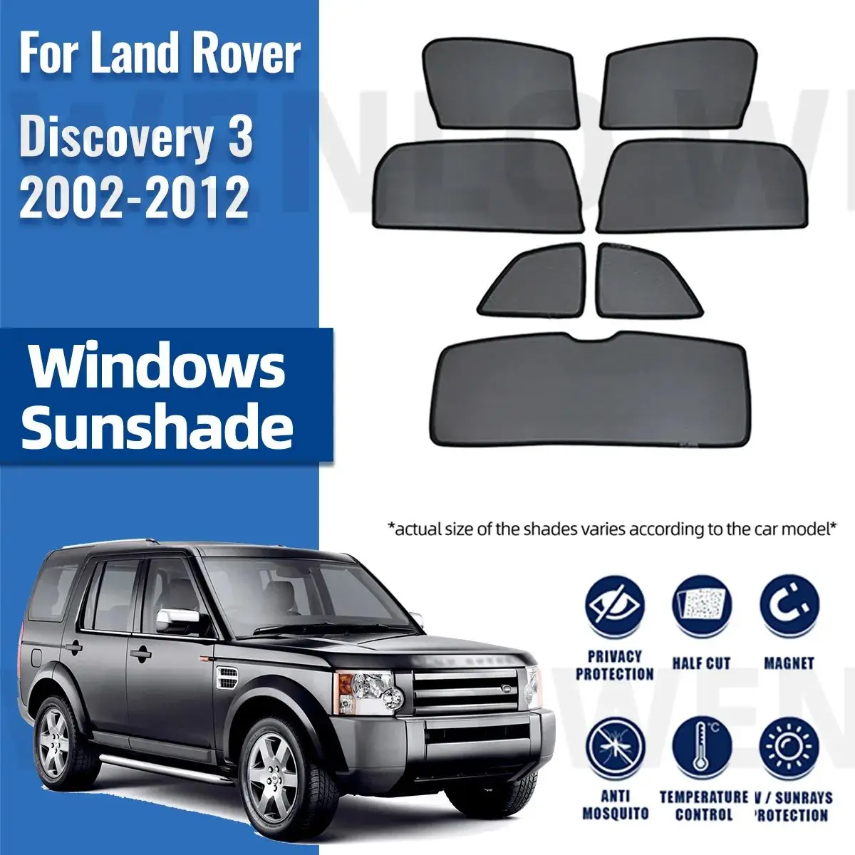 For Land Rover discovery 3 2002-2012 Car Curtain Front Window Sunshade Covers Net Mesh Sun Shade Visor Solar Auto Accessories
For Land Rover discovery 3 2002-2012 Car Curtain Front Window Sunshade Covers Net Mesh Sun Shade Visor Solar Auto Accessories