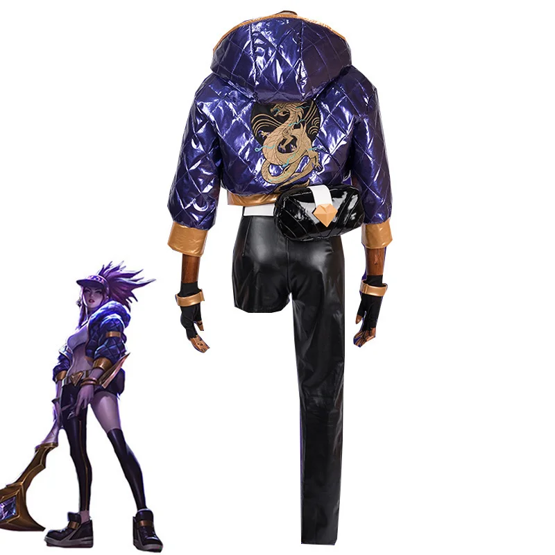 KDA Akali Cosplay Costume LOL AKALI Cosplay Costume Women Outfit Coat Pants Gloves Bag Halloween Carnival Uniforms Custom Made
KDA Akali Cosplay Costume LOL AKALI Cosplay Costume Women Outfit Coat Pants Gloves Bag Halloween Carnival Uniforms Custom Made