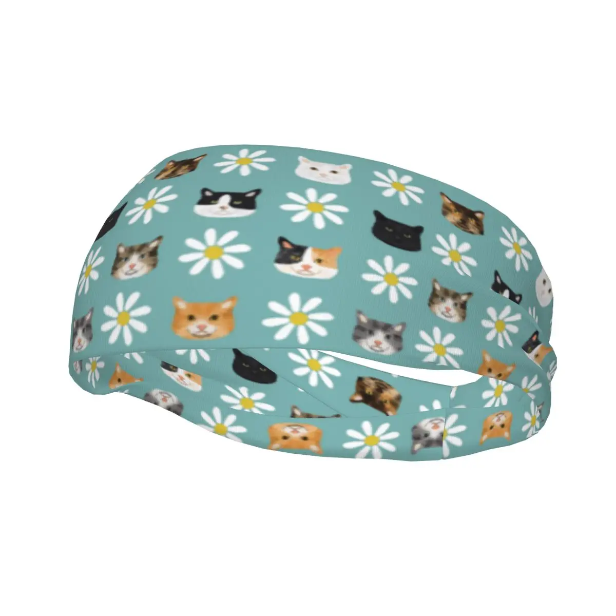 Cats And Daisies Athletic Sweatband Polyester Sweat Headband Yoga Volleyball Head Sweat Bandages Non Slip Hair Sweat Bands
Cats And Daisies Athletic Sweatband Polyester Sweat Headband Yoga Volleyball Head Sweat Bandages Non Slip Hair Sweat Bands