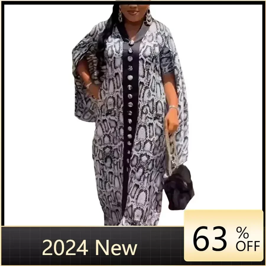 

African Dresses for Women Traditional Africa Clothing Dashiki Ankara Outfits Gown Abayas Robe Muslim Kaftan Maxi Long Dress 2024