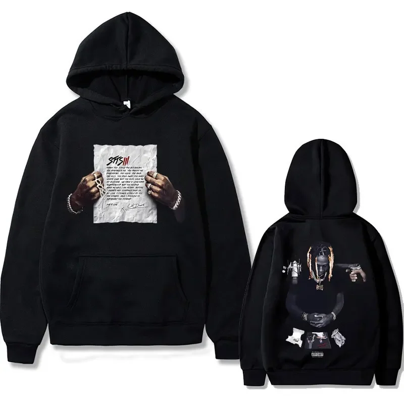 

Rapper Lil Durk Graphic Print Hoodie Male Vintage Oversized Hoodies Men's Gothic Rock Streetwear Men Hip Hop Fashion Sweatshirts