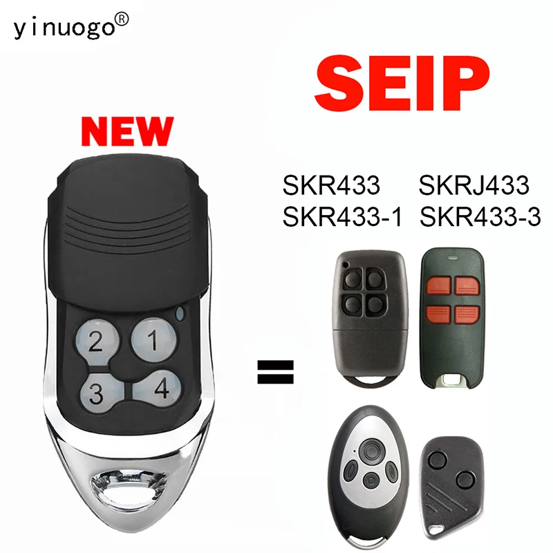 Пульт дистанционного управления для гаражных дверей SEIP SKR 433-1 433-3 SKRJ433, Дубликатор, сменный Открыватель для гаражных дверей, 433,92 МГц, непрерывный код 433 МГц
Пульт дистанционного управления для гаражных дверей SEIP SKR 433-1 433-3 SKRJ433, Дубликатор, сменный Открыватель для гаражных дверей, 433,92 МГц, непрерывный код 433 МГц