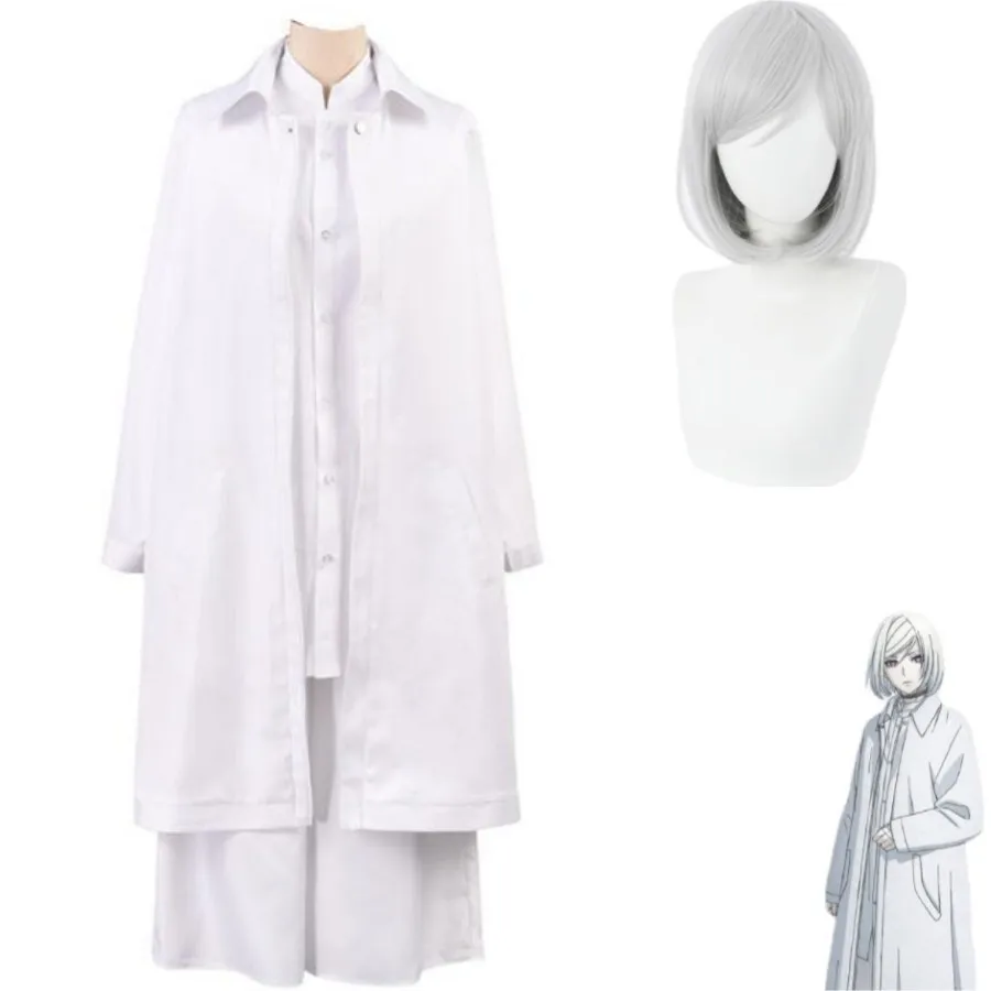 Anime Akudama Drive Cutthroat Satsujinki Cosplay Costume White Trench Windbreaker Coat Adult Man Woman Halloween Carnival Suit
Anime Akudama Drive Cutthroat Satsujinki Cosplay Costume White Trench Windbreaker Coat Adult Man Woman Halloween Carnival Suit
