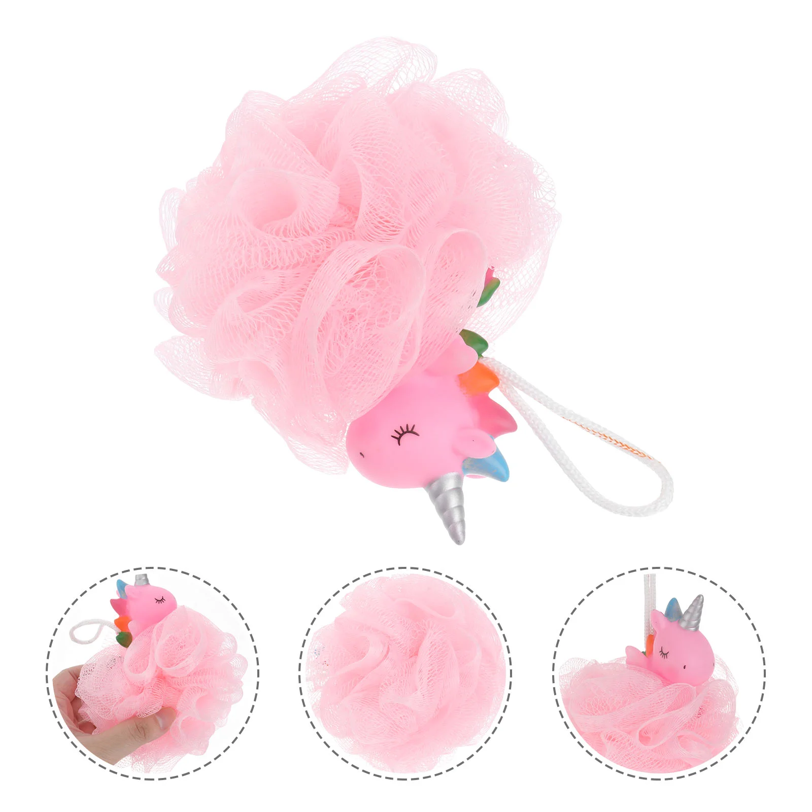 Сетчатая душевая пуф Loofahs с единорогом, отшелушивающая губка для ванны для детей
Сетчатая душевая пуф Loofahs с единорогом, отшелушивающая губка для ванны для детей
