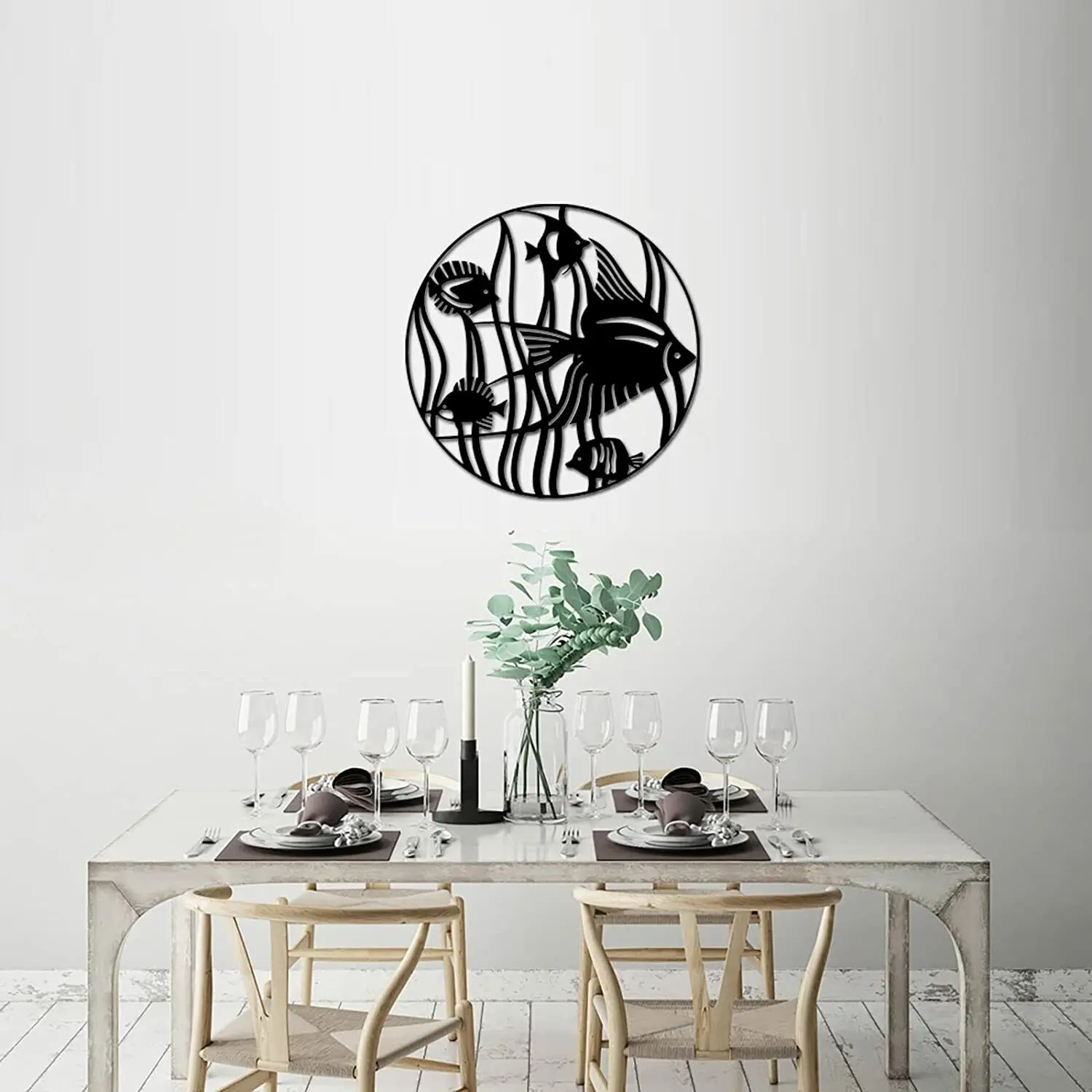 New Metal Fish Wall Art Sea Animal Hanging Metal Sculpture Round Metal Artwork Living Room/Home Decoration
New Metal Fish Wall Art Sea Animal Hanging Metal Sculpture Round Metal Artwork Living Room/Home Decoration
