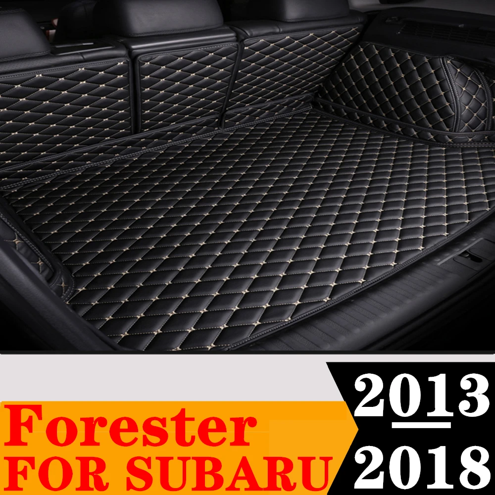 

Custom Full Set Car Trunk Mat For SUBARU Forester 2018 2017 2016 2015 2014 2013 Rear Cargo Liner Tail Boot Tray luggage Pad Part