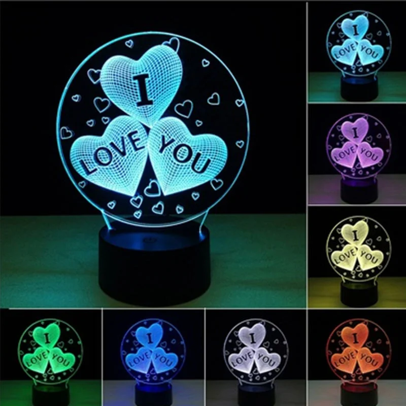 Valentine's Lover Gift 3d Visual I Love You Romantic Night Light Led Table Lamp With Touch Switch / Remote Control
Valentine's Lover Gift 3d Visual I Love You Romantic Night Light Led Table Lamp With Touch Switch / Remote Control