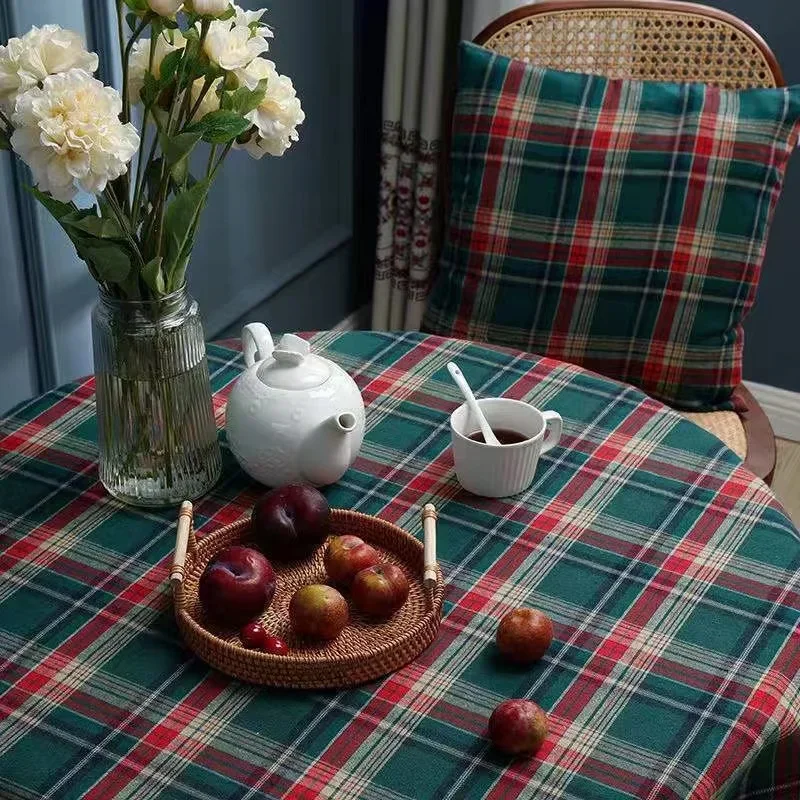 

Korean ins same Christmas plaid tablecloth DIY fabric dormitory student cloth background cloth home decoration cloth Y4A344