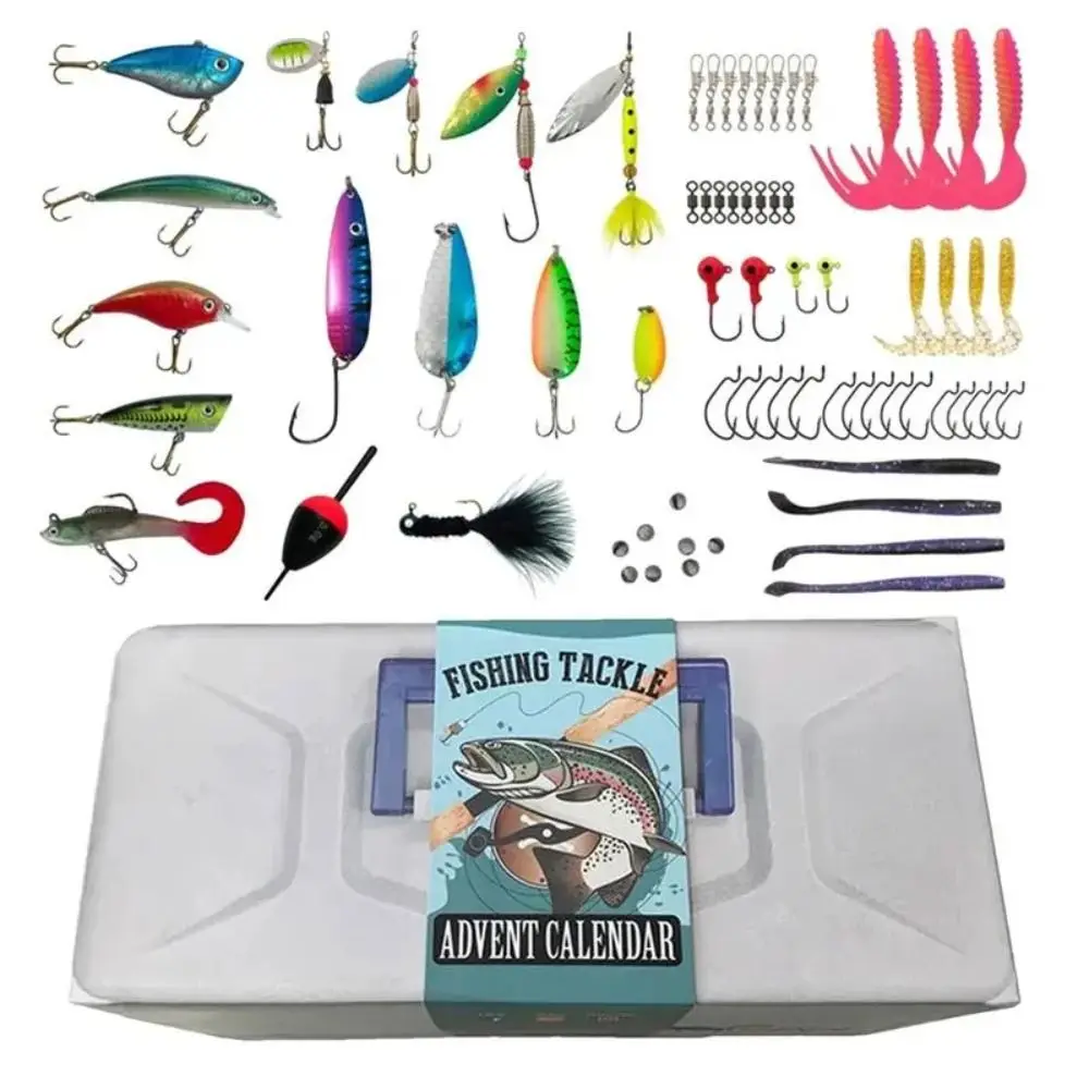 ABS Fishing Tackle Advent Calendar High Quality Environmental Friendly Fishing Lure Set Christmas Countdown Calendar
ABS Fishing Tackle Advent Calendar High Quality Environmental Friendly Fishing Lure Set Christmas Countdown Calendar
