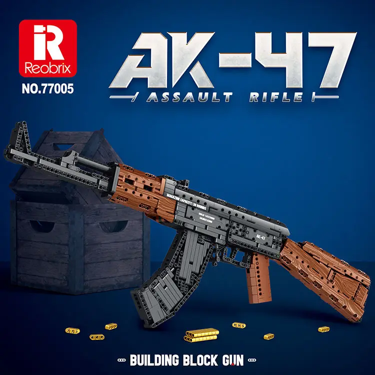 1366Pcs Pistol Brick AK47 Riffle Gun SWAT Military Army Building Blocks Weapon Toys For Kids And Adults Boys Holiday Gift Set
1366Pcs Pistol Brick AK47 Riffle Gun SWAT Military Army Building Blocks Weapon Toys For Kids And Adults Boys Holiday Gift Set