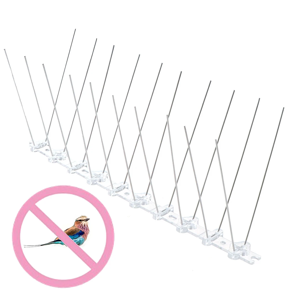 

Bird Repellent Spikes Eco-friendly Anti Pigeon Nail Bird Deterrent Tool For Pigeons, Sparrows, Starlings, Blackbirds, Grackles