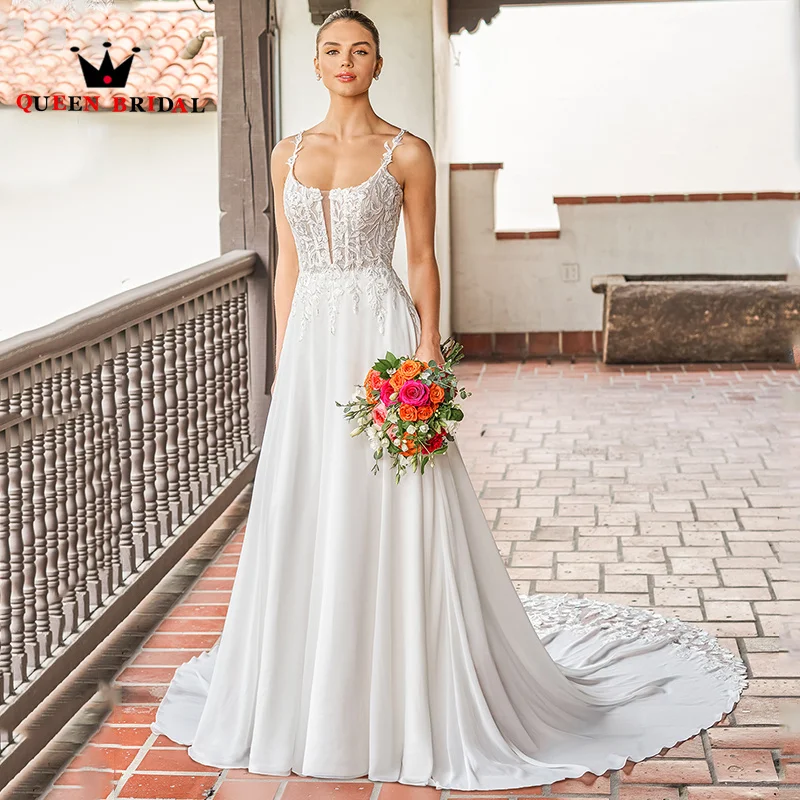 

Женское свадебное платье до пола It's yiiya, белое элегантное платье А-силуэта с квадратным вырезом, кружевной аппликацией без рукавов на лето 2024
