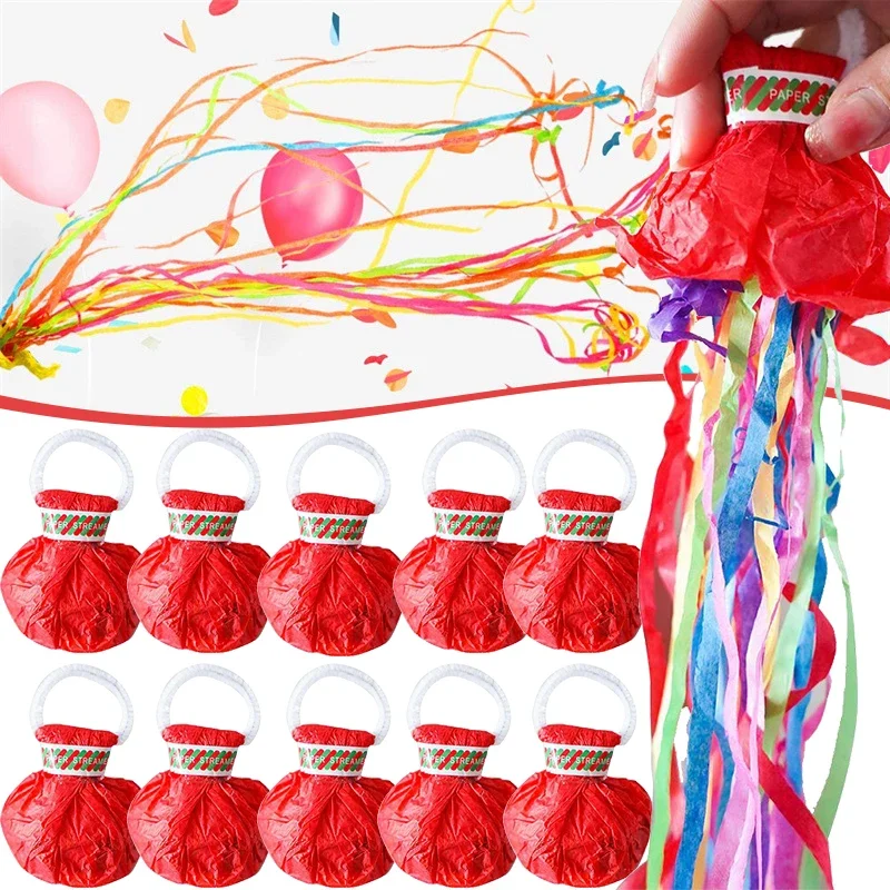 Hand Throw Streamers Confetti Party Paper Cracker Poppers Decoration Ribbon for Wedding Birthday Kids Celebration Props Supplies
Hand Throw Streamers Confetti Party Paper Cracker Poppers Decoration Ribbon for Wedding Birthday Kids Celebration Props Supplies