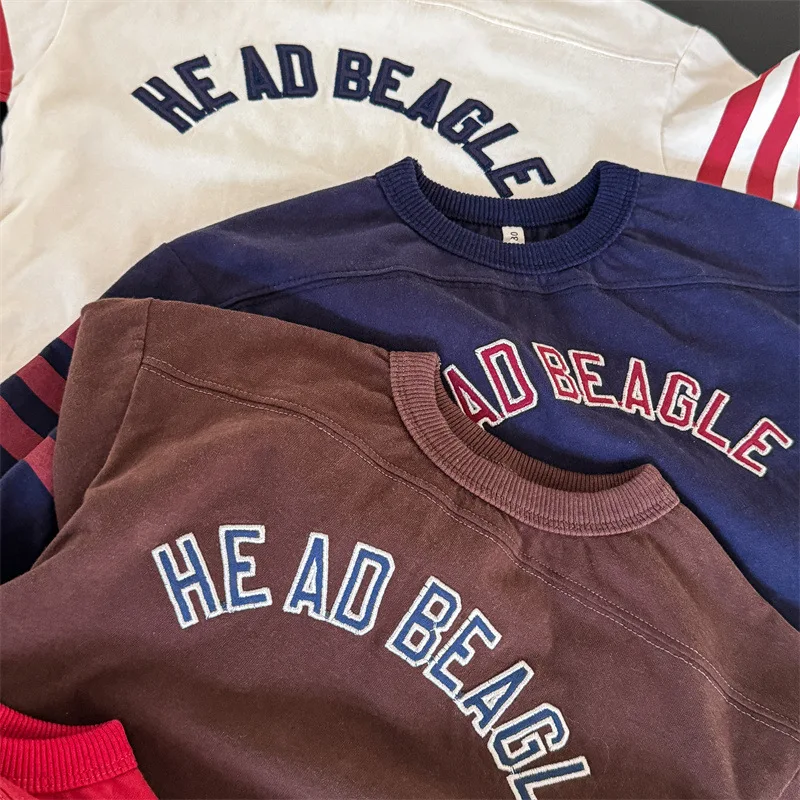 2025 Autumn New Children Long Sleeve T Shirts Boys Girls Letter Embroidery Cotton Tops Kids Casual Sweatshirt Bottoming Shirt 42 S51dde3bf37f043f1adf4eb9ce6fc42f2i