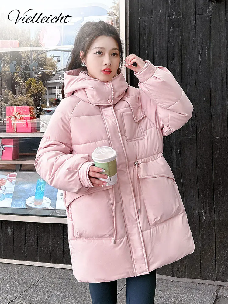 Vielleicht New Puffer Jacket Winter Snow Parkas Zipper Cotton Padded Thick Warm Long Coat Women Big Pocket Clothes Outerwear
Vielleicht New Puffer Jacket Winter Snow Parkas Zipper Cotton Padded Thick Warm Long Coat Women Big Pocket Clothes Outerwear