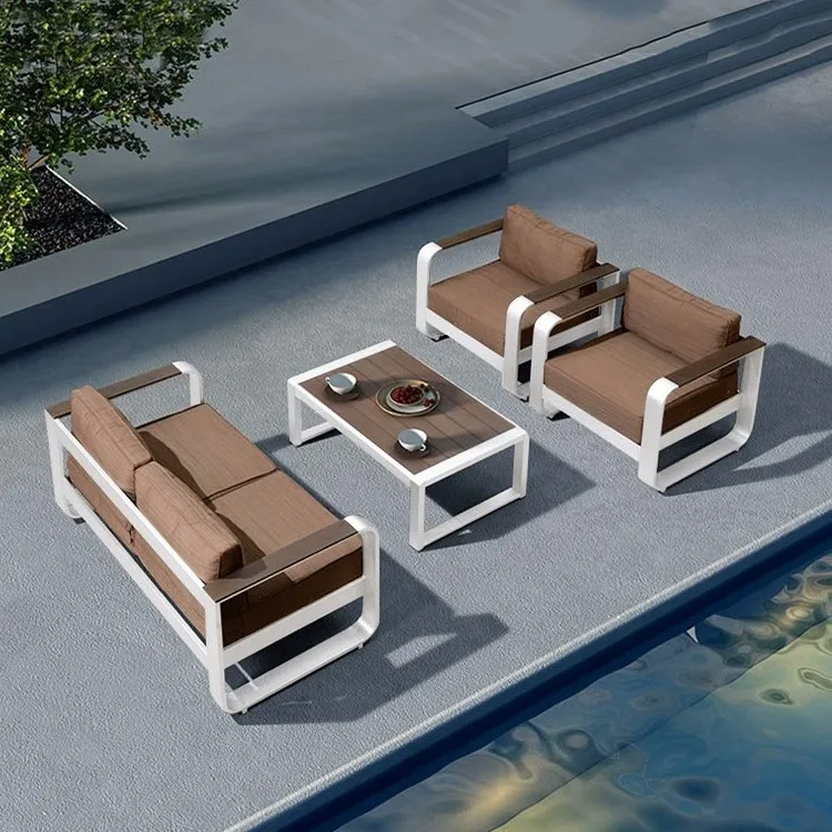Outdoor sofa courtyard sample Nordic board house garden balcony outdoor leisure waterproof sunscreen residential villa furniture
Outdoor sofa courtyard sample Nordic board house garden balcony outdoor leisure waterproof sunscreen residential villa furniture