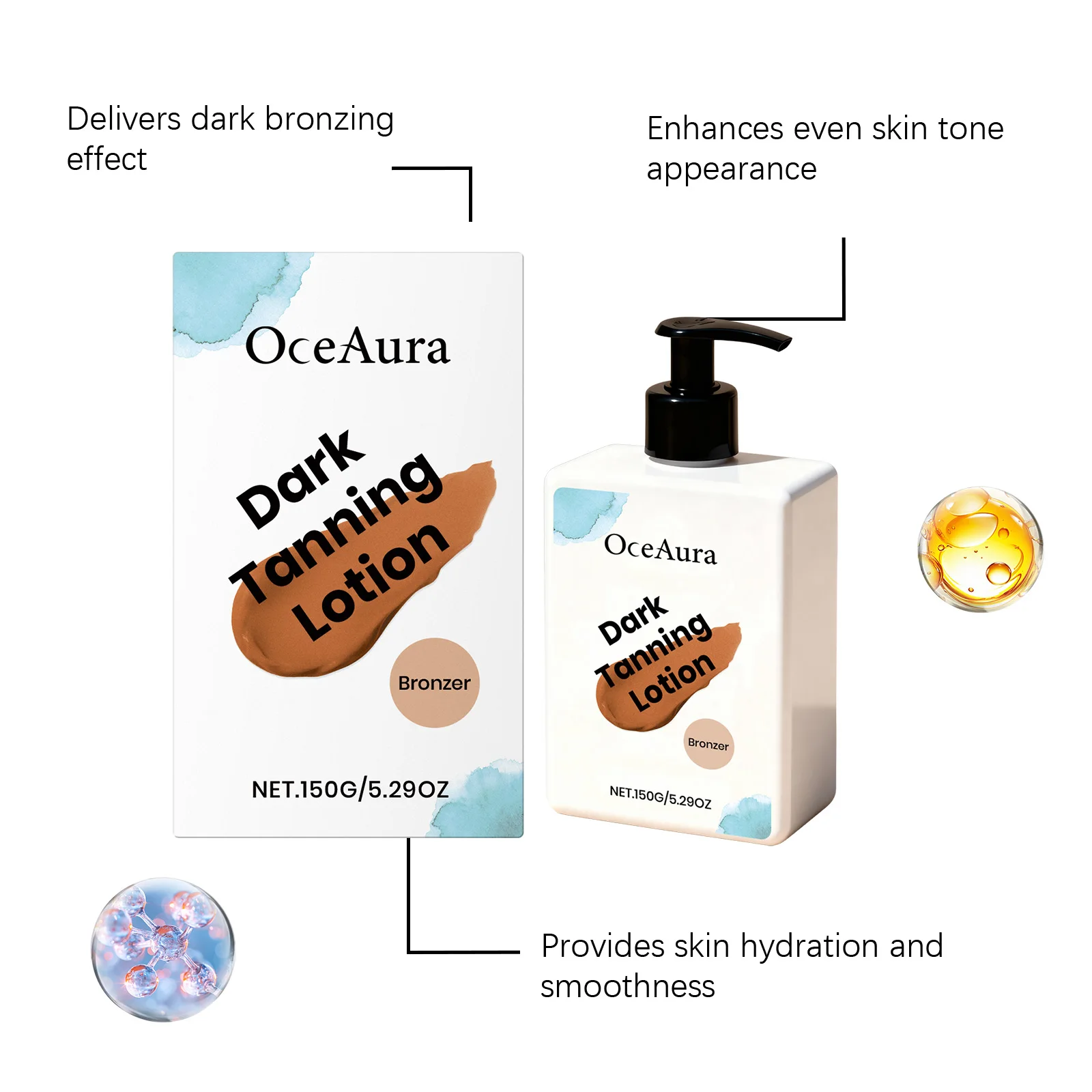 Self Tanner Tanning Cream for Sunbeds Outdoor Sun Natural Tan Bronzer for Glowing Skin Moisturizing Sun Tanner Summer Essential 8 S51de747d3e134c49aaf06e70c4b3fd0bK