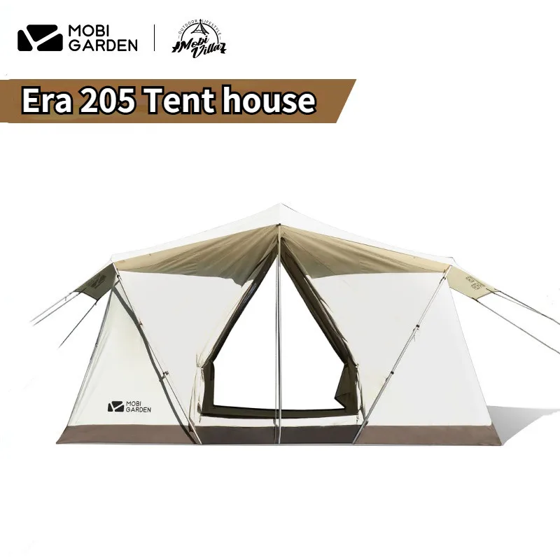 

Mobi Garden Nature Hike Camping Tent Travel Outdoor 3-4 Person Tent Light Luxury Large Space Cotton Tent Camping Equipment 205