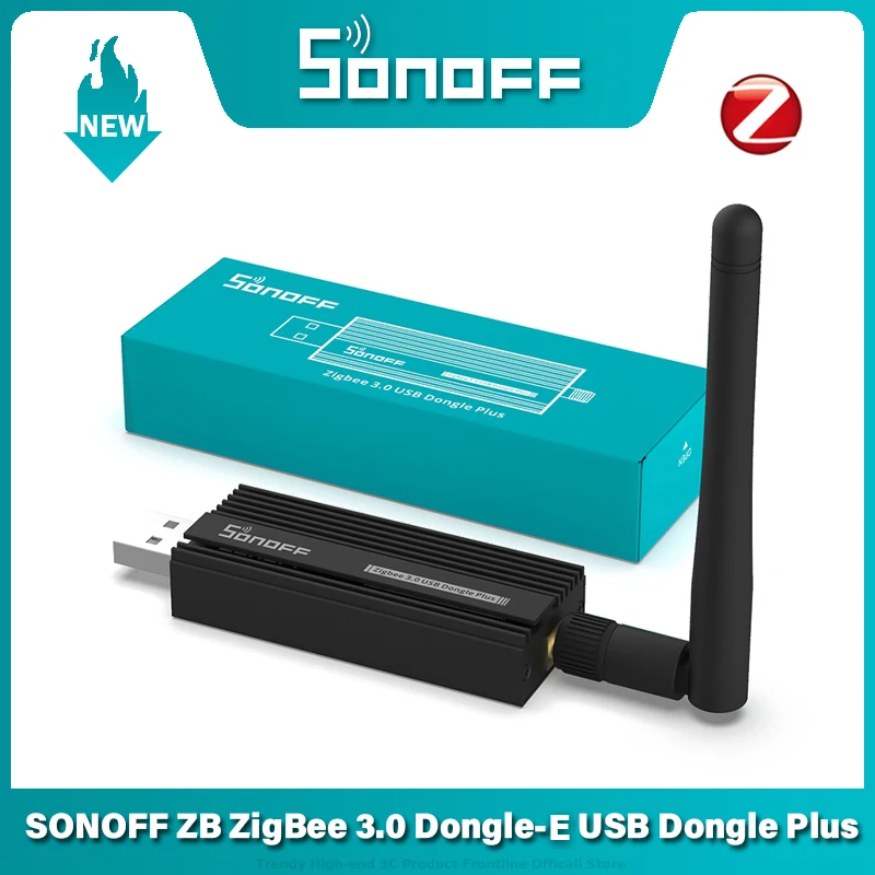 

USB-ключ SONOFF ZB Dongle-E, беспроводной анализатор шлюза Zigbee ZHA Zigbee 3,0, USB-накопитель Zigbee2MQTT с антенной