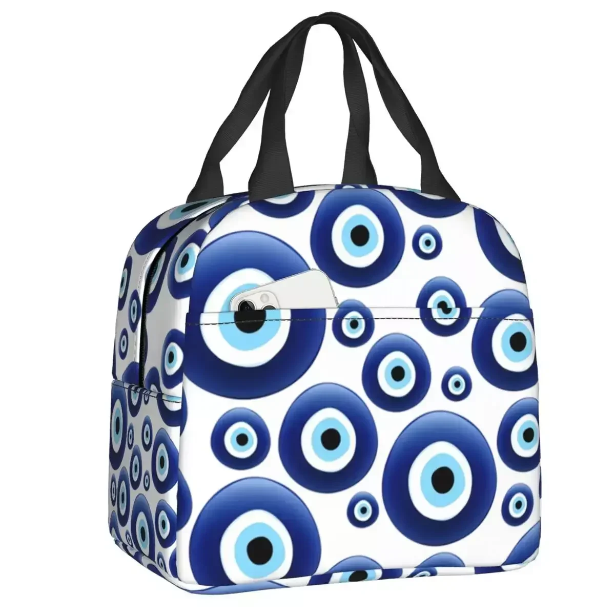 Mediterranean Evil Eye Protection Insulated Lunch Bag Resuable Nazar Amulet Thermal Cooler Lunch Tote Office Picnic Travel
Mediterranean Evil Eye Protection Insulated Lunch Bag Resuable Nazar Amulet Thermal Cooler Lunch Tote Office Picnic Travel