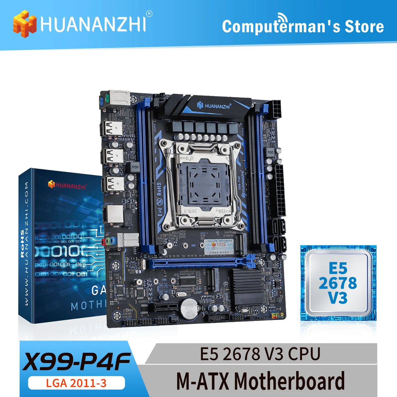 HUANANZHI X99 P4F LGA 2011-3 XEON X99 материнская плата с Intel E5 2678 V3 поддержка DDR4 RECC память комбинированный комплект NVME SATA
HUANANZHI X99 P4F LGA 2011-3 XEON X99 материнская плата с Intel E5 2678 V3 поддержка DDR4 RECC память комбинированный комплект NVME SATA